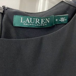 Lauren knee length classic black dress, sz6, back zipper, only worn once